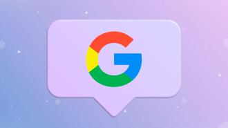 Google logo on the notification icon