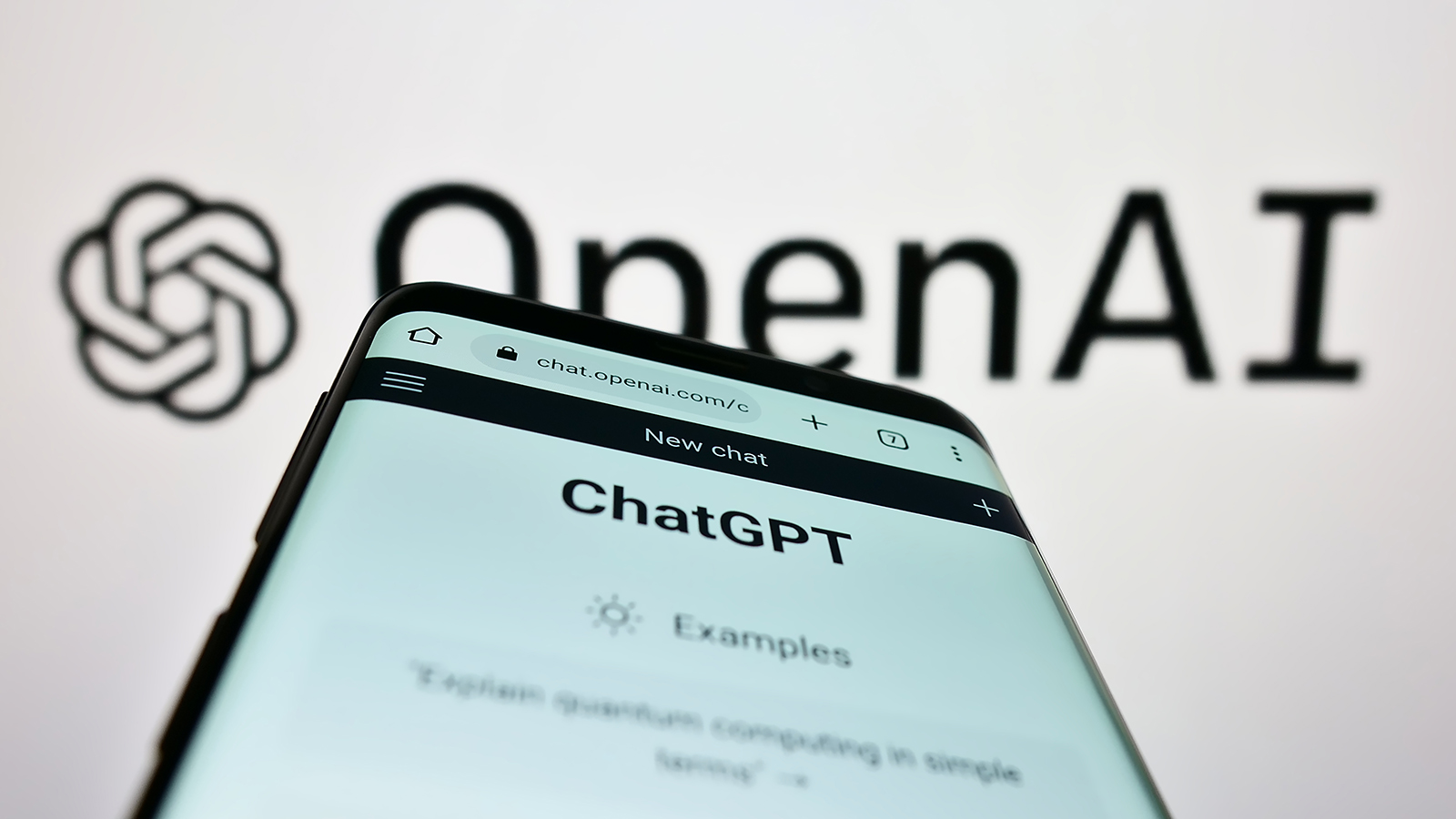 ChatGPT on a smartphone screen
