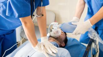 hospital patient receiving CPR