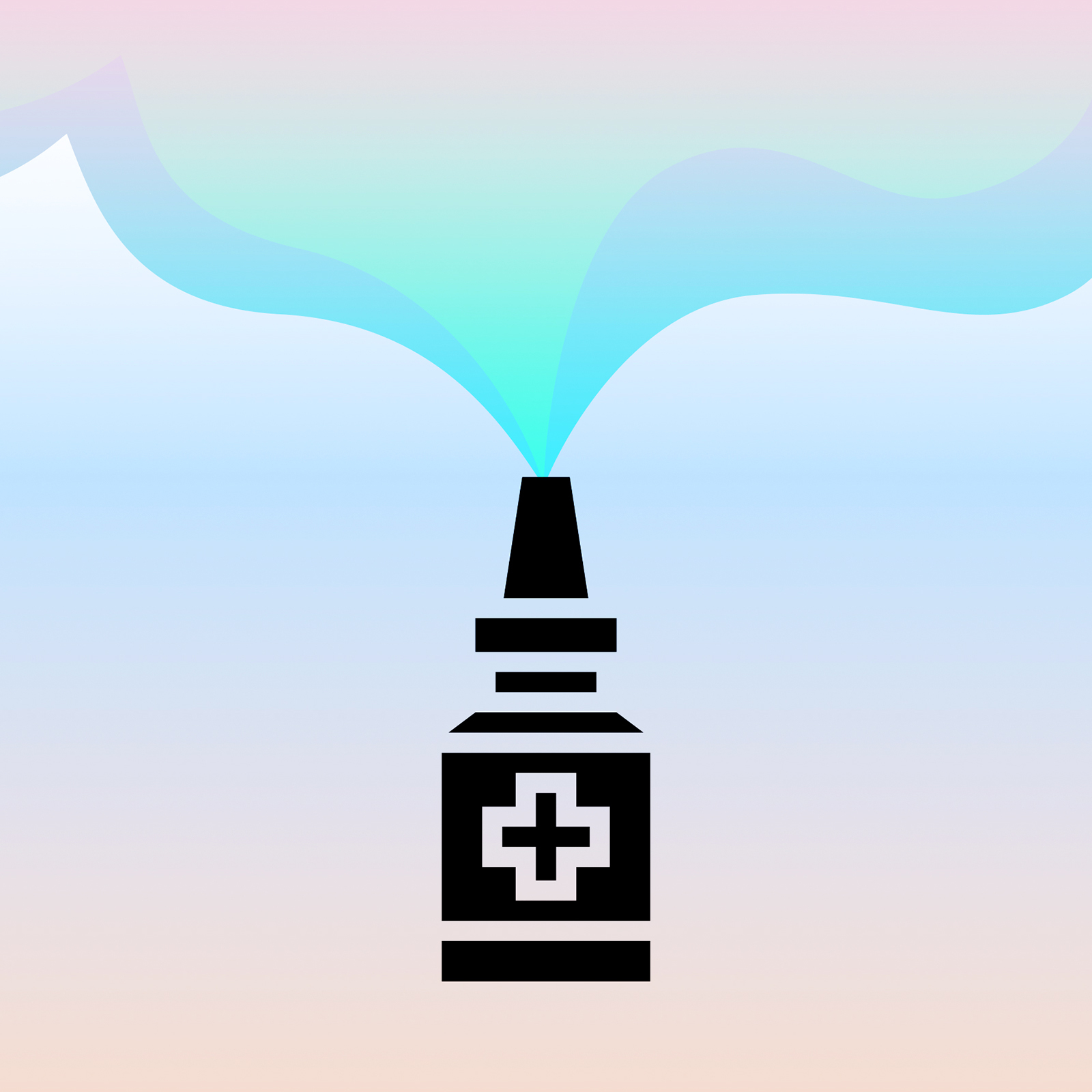 an illustration of a nasal spray